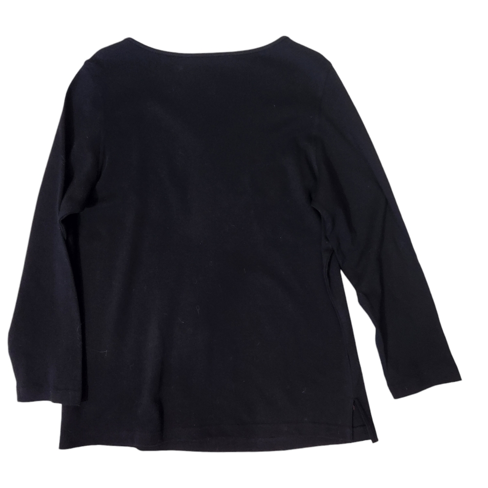 Diane's Essentials BohoChic Southwestern Beaded/Sequined Black Flowy Tunic L - Picture 5 of 8